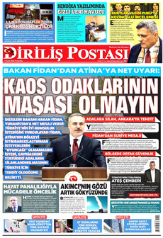 DİRİLİŞ POSTASI 17 Eylül 2026 gazete manşeti