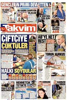 TAKVİM 17 Eylül 2026 gazete manşeti