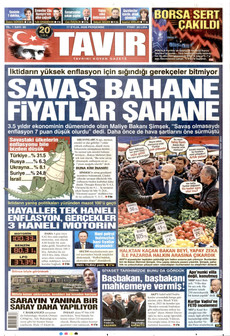 TAVIR GAZETESİ 17 Eylül 2026 gazete manşeti