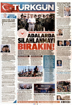 TÜRKGÜN 18 Eylül 2026 gazete manşeti